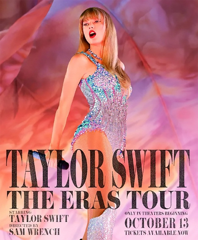 Poster bộ phim Taylor Swift: The Eras Tour. Poster bộ phim Taylor Swift: The Eras Tour.