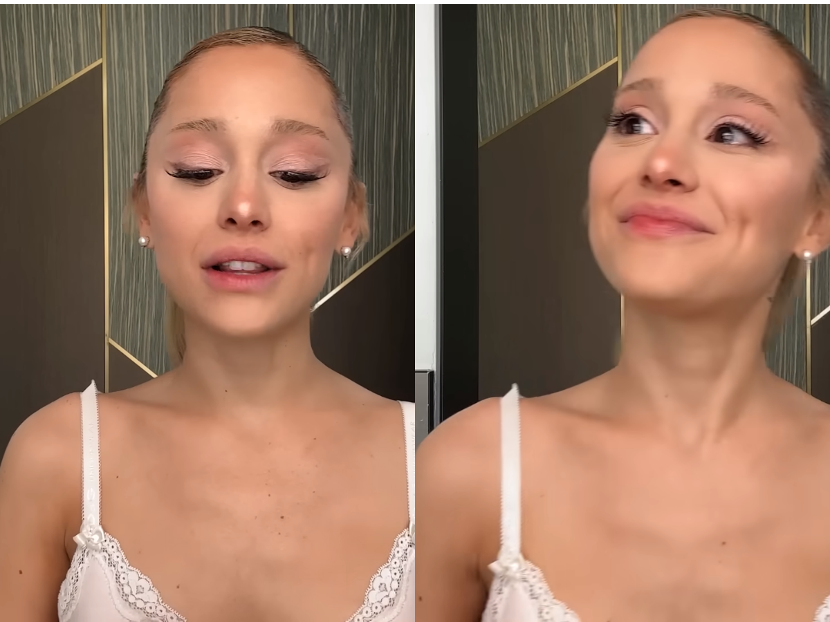Ariana Grande cố kìm nước mắt khi nói với tạp chí Vogue về quá khứ lạm dụng chất làm đầy. Ariana Grande cố kìm nước mắt khi nói với tạp chí Vogue về quá khứ lạm dụng chất làm đầy.