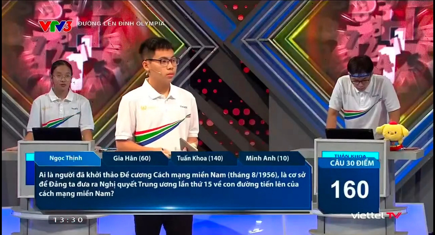 Ngọc Thịnh tham gia phần thi Về đích. Ngọc Thịnh tham gia phần thi Về đích.