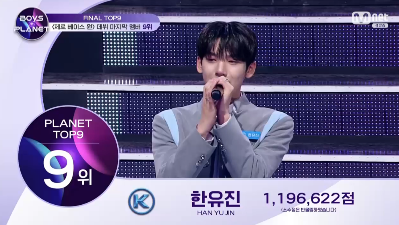 Han Yujin (Yuehua Entertainment) là thực tập sinh được gọi tên cuối cùng trong đội hình ra mắt với 1.196.622 điểm. Han Yujin (Yuehua Entertainment) là thực tập sinh được gọi tên cuối cùng trong đội hình ra mắt với 1.196.622 điểm.