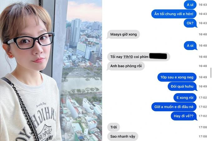 Nữ ca sĩ công khai tin nhắn đính chính ồn ào bao rạp phim của Trấn Thành.