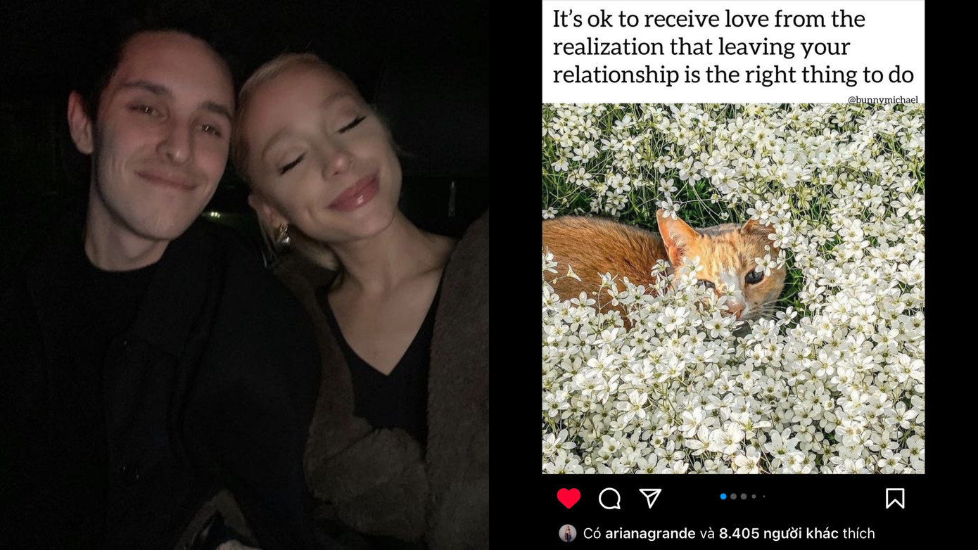 Ariana Grande &quot;thả tim&quot; bài viết nói về việc rời đi trong một mối quan hệ.