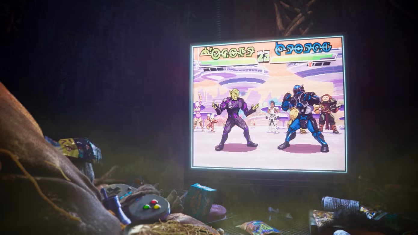 Hai nhân vật người Kree và Skrull trong trò chơi của Groot.