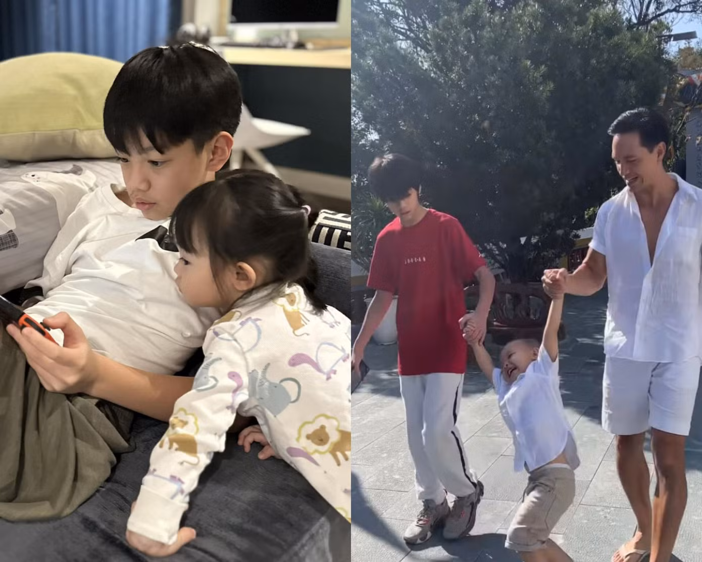 Subeo được yêu mến bởi những khoảnh khắc ra dáng anh hai khi quan tâm các em.