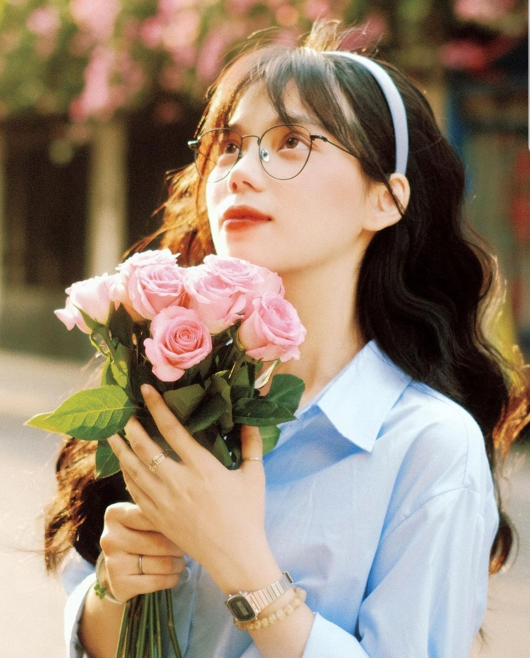 Cô nàng TikToker “Gọi tui là Taho” cũng nhanh chóng “đu trend” cùng hội chị em. (Ảnh: thaodang2405)