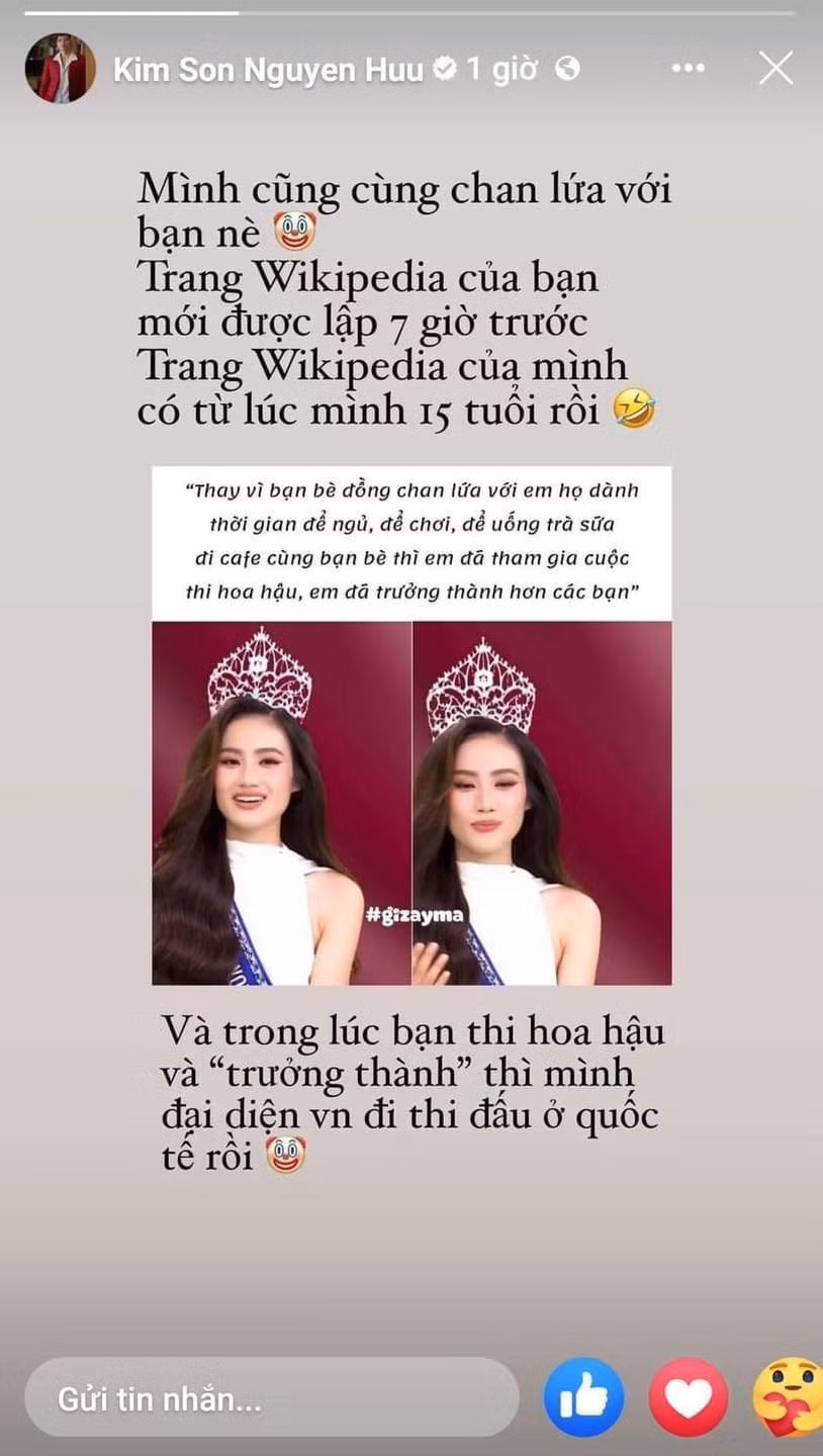 Vừa phản pháo Ý Nhi vừa flex khéo léo về bản thân, Kim Sơn được netizen khen hết lời.