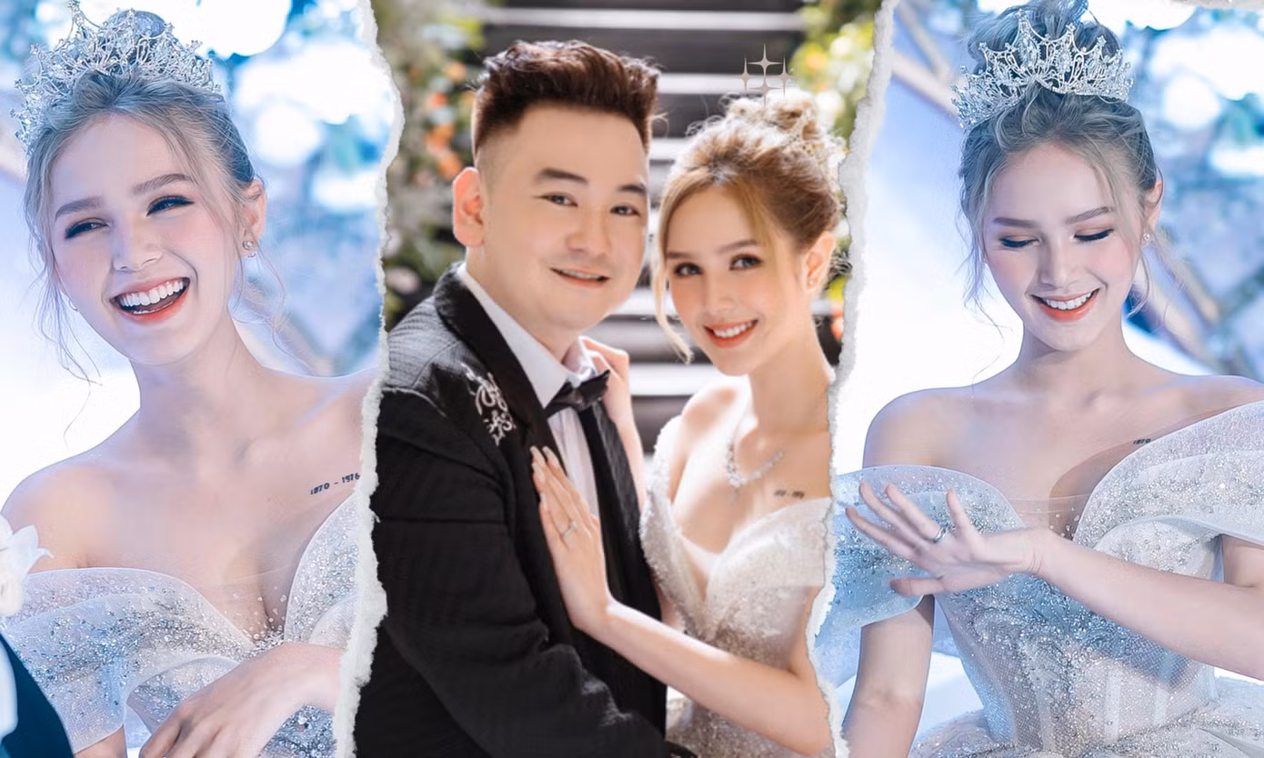 Cộng đồng mạng trầm trồ bởi nhan sắc mỹ miều của Xoài Non trong đám cưới với Xemesis.