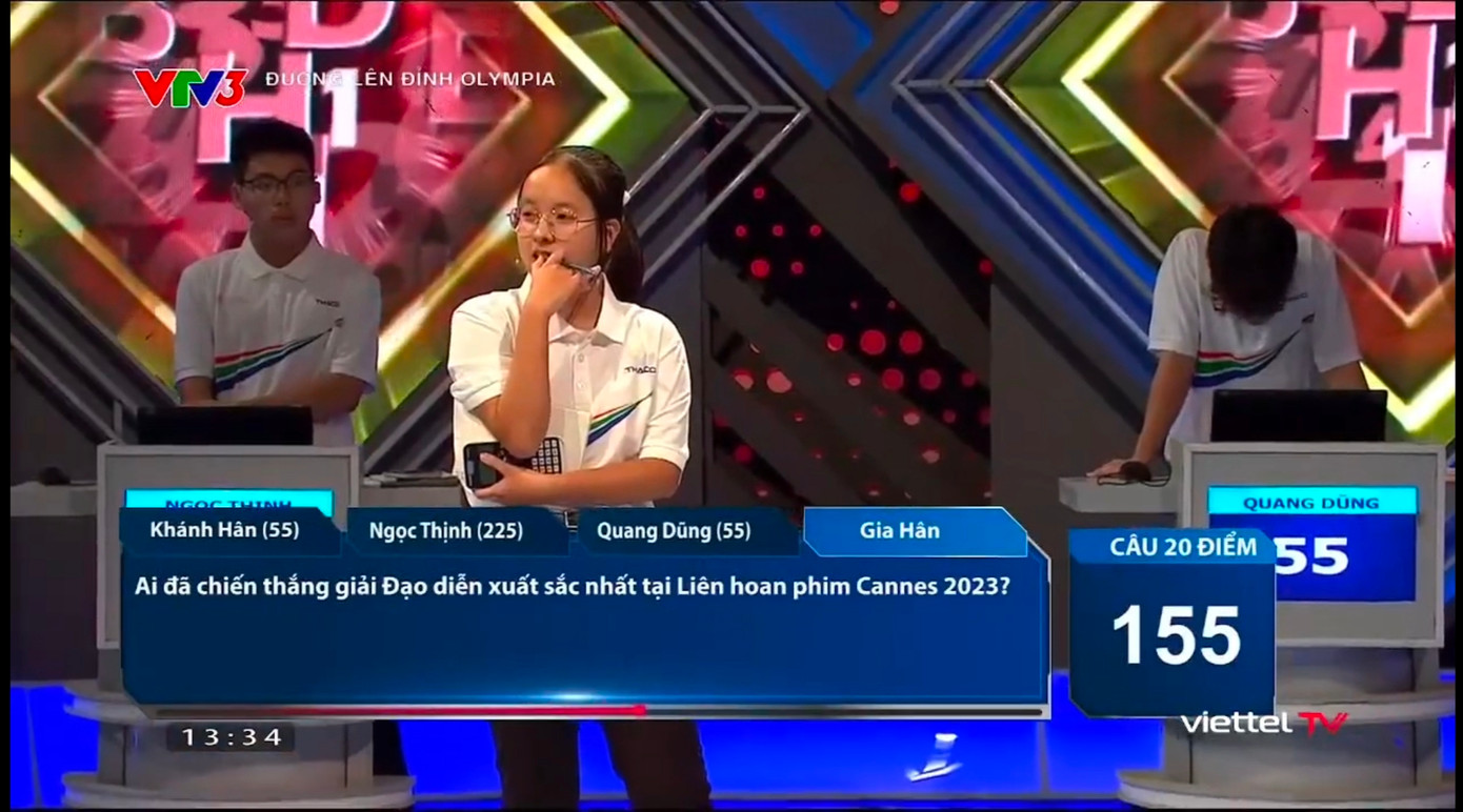 Cô bạn Gia Hân giành &quot;slot&quot; vào cuộc thi Tháng 2 Quý 4.