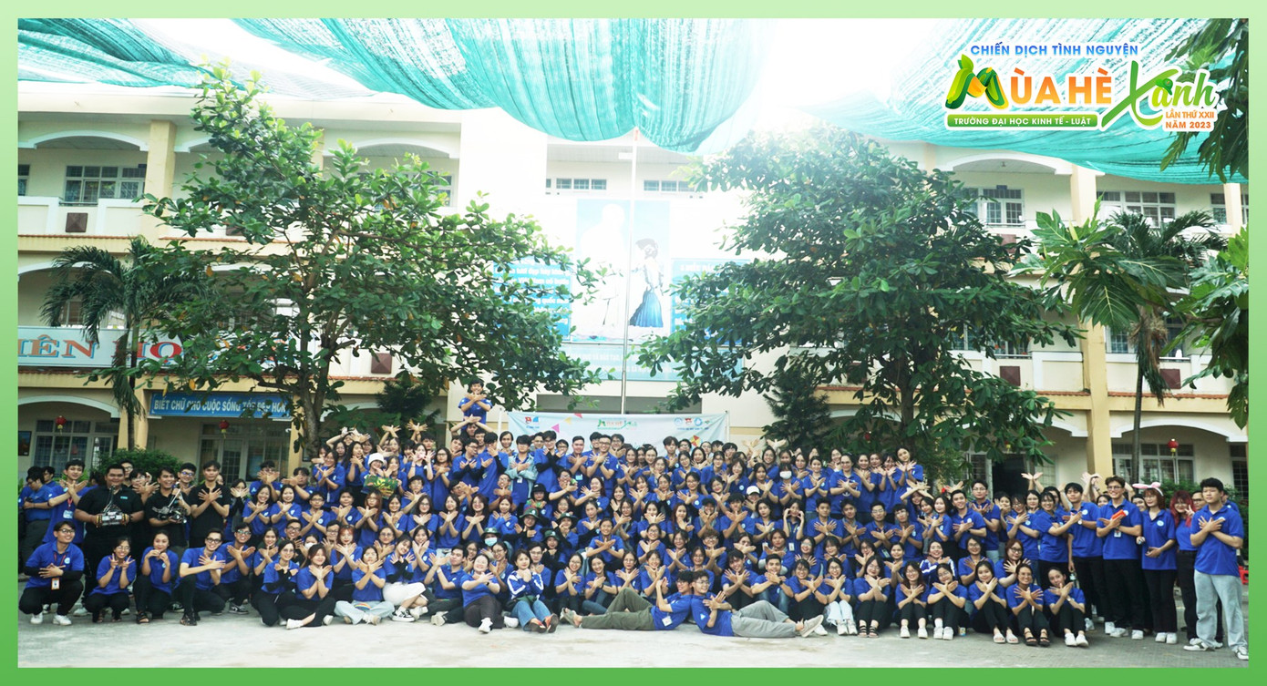 Các chiến sĩ tham gia hoạt động và ghi tin tại Ngày hội Thiếu nhi huyện Nhà Bè. Ảnh: Fanpage Mùa hè xanh UEL. Các chiến sĩ tham gia hoạt động và ghi tin tại Ngày hội Thiếu nhi huyện Nhà Bè. Ảnh: Fanpage Mùa hè xanh UEL.