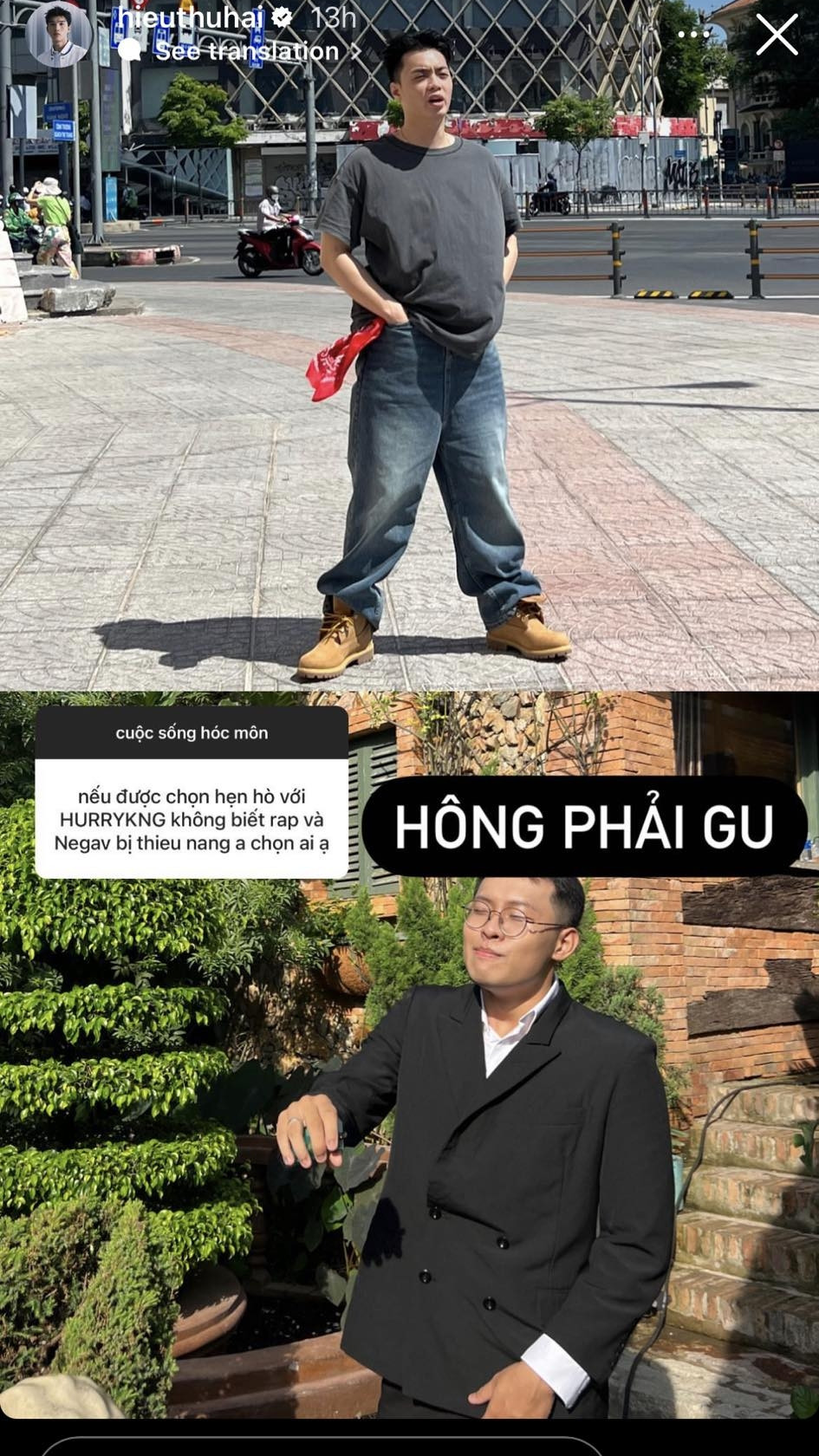 HIEUTHUHAI xác nhận Negav không phải "gu" của mình khiến người hâm mộ cười ngất. HIEUTHUHAI xác nhận Negav không phải "gu" của mình khiến người hâm mộ cười ngất.