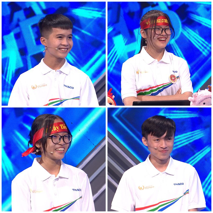 Bốn nhà leo núi trong trận thi tuần cuối cùng của tháng. Nguồn: Đường Lên Đỉnh Olympia Bốn nhà leo núi trong trận thi tuần cuối cùng của tháng. Nguồn: Đường Lên Đỉnh Olympia