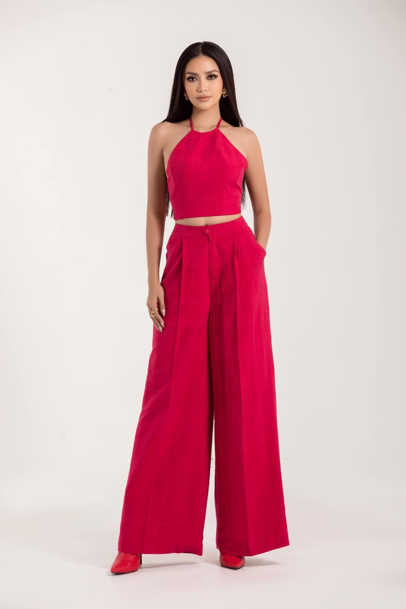 Trang phục được Ngọc Châu lựa chọn trong ngày đầu tiên đến với Miss Universe 2022.