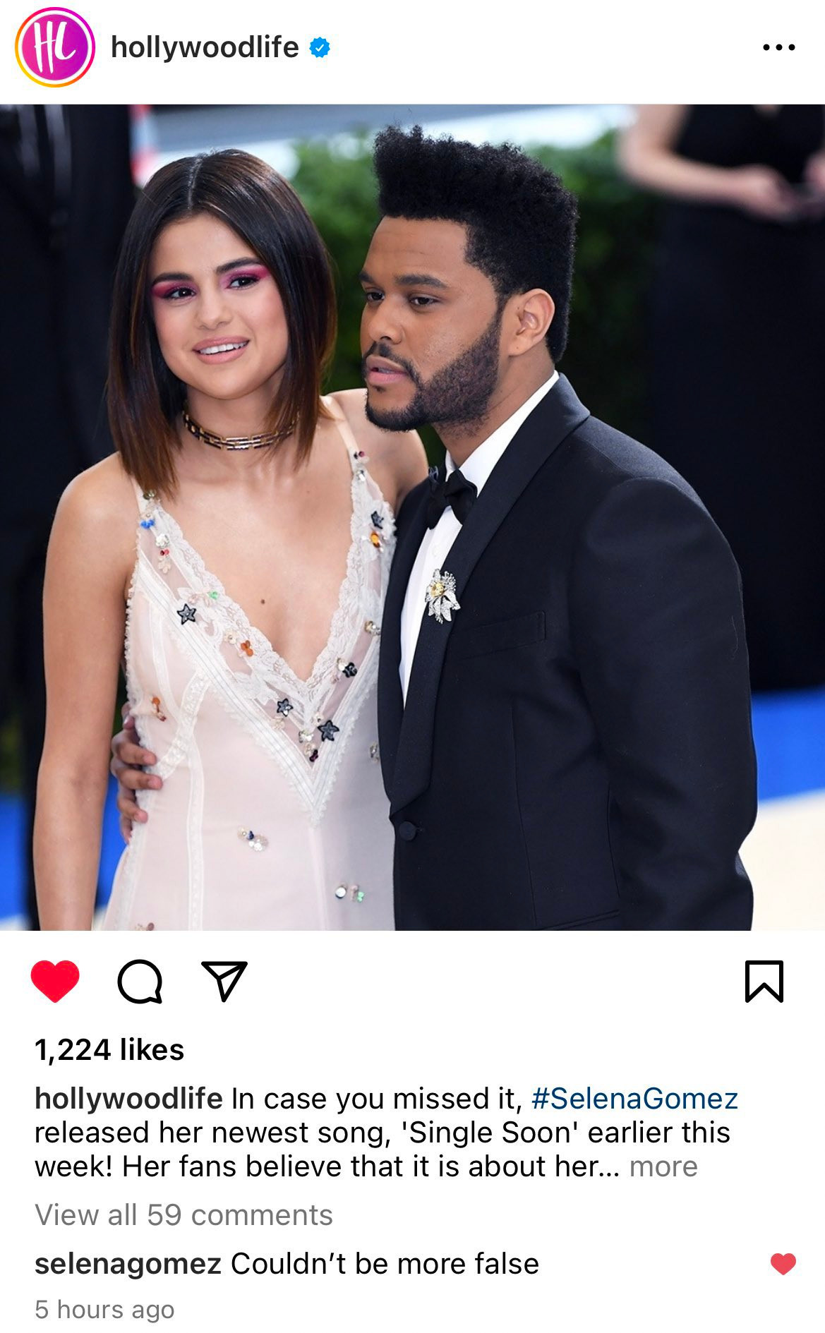 Selena Gomez phản bác lại thông tin nhắc đến tình cũ The Weeknd trong bài hát mới. Selena Gomez phản bác lại thông tin nhắc đến tình cũ The Weeknd trong bài hát mới.