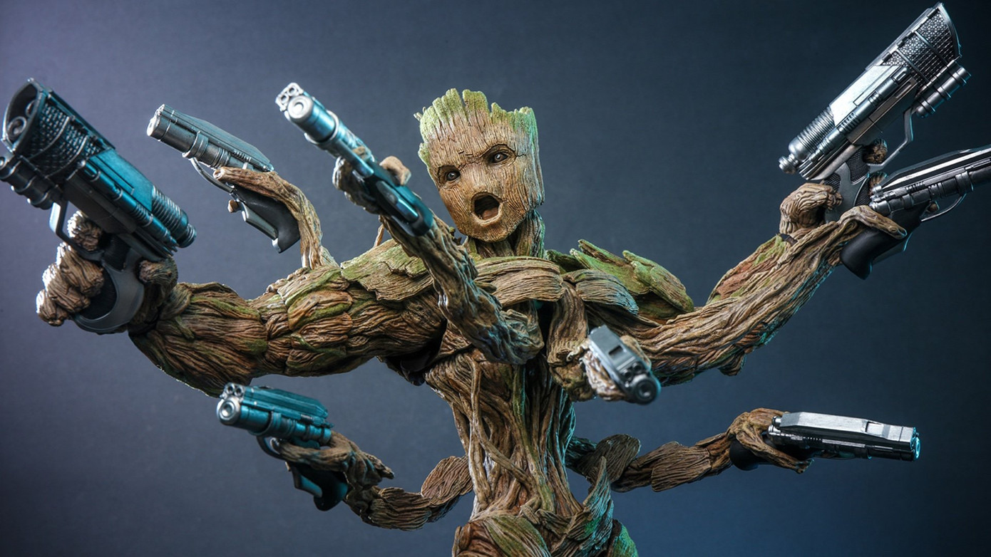 Ngoại hình to lớn khác thường của Groot trong Guardians of the Galaxy Vol. 3. Ngoại hình to lớn khác thường của Groot trong Guardians of the Galaxy Vol. 3.