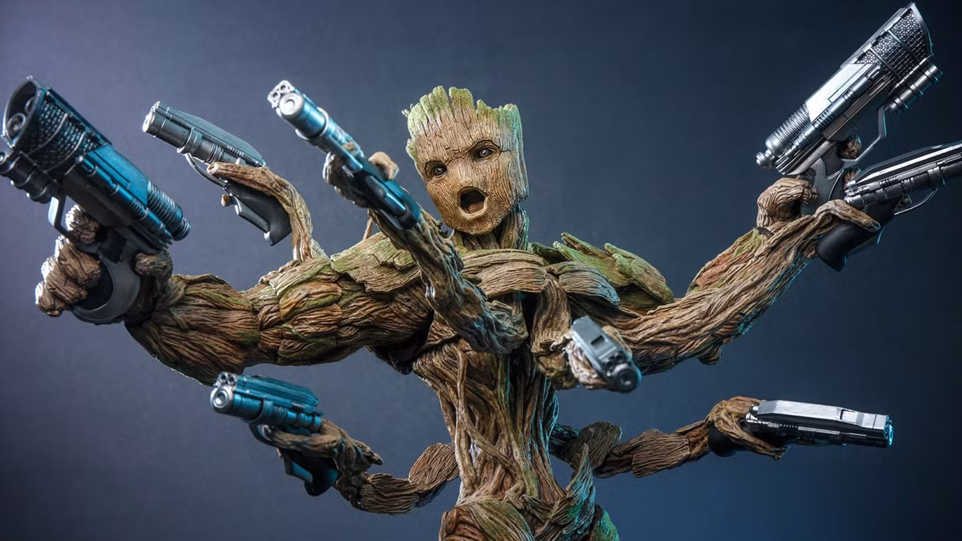 Ngoại hình to lớn khác thường của Groot trong Guardians of the Galaxy Vol. 3.