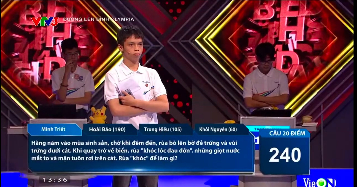 Nam sinh xứ Huế dễ dàng ẵm trọn 60 điểm trong lượt thi Về đích của mình.