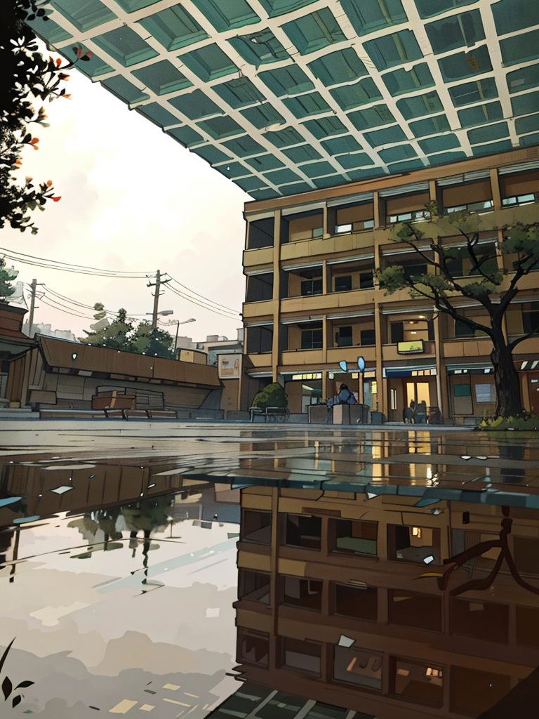 Sân trường THPT Nguyễn Thái Bình sau cơn mưa. Ảnh: CLB NTB English Club và NTB Photography Team Sân trường THPT Nguyễn Thái Bình sau cơn mưa. Ảnh: CLB NTB English Club và NTB Photography Team