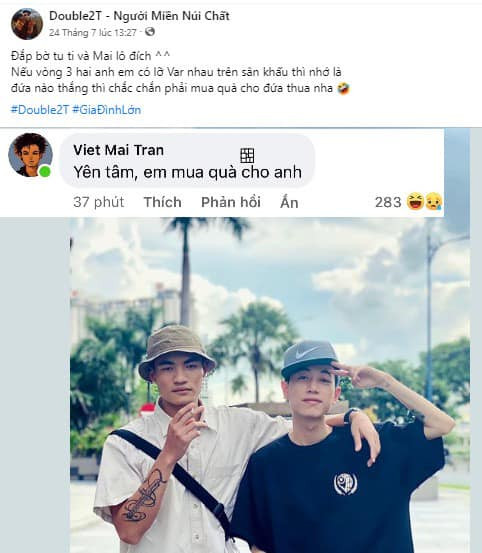 Người hâm mộ đòi "làm căng" giúp Double2T đòi quà Mikelodic. Người hâm mộ đòi "làm căng" giúp Double2T đòi quà Mikelodic.