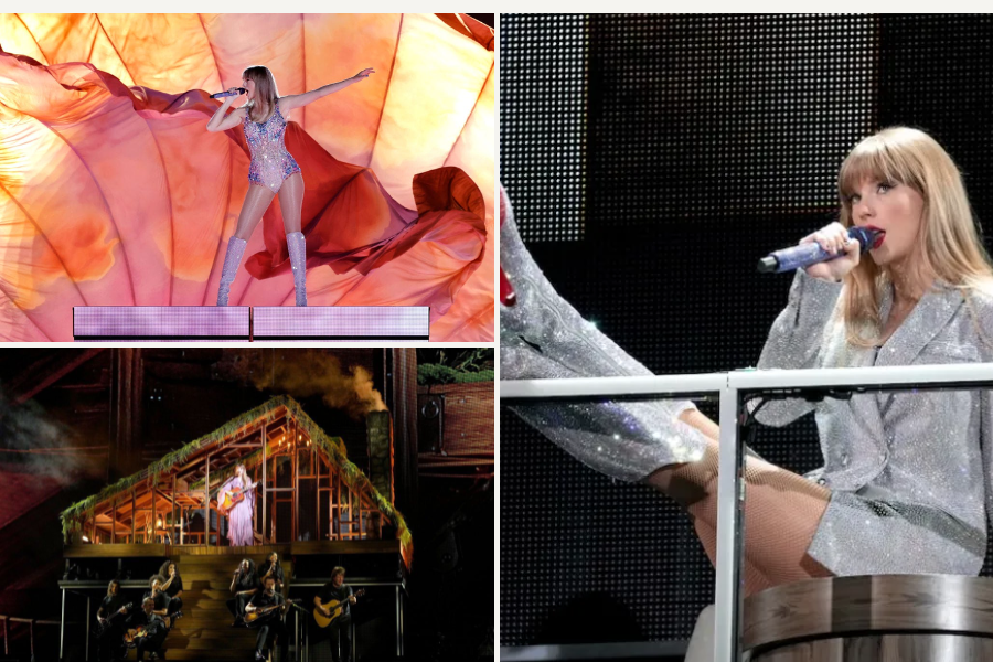 Sân khấu được ê-kíp của nữ ca sĩ biến hóa vô cùng ấn tượng.