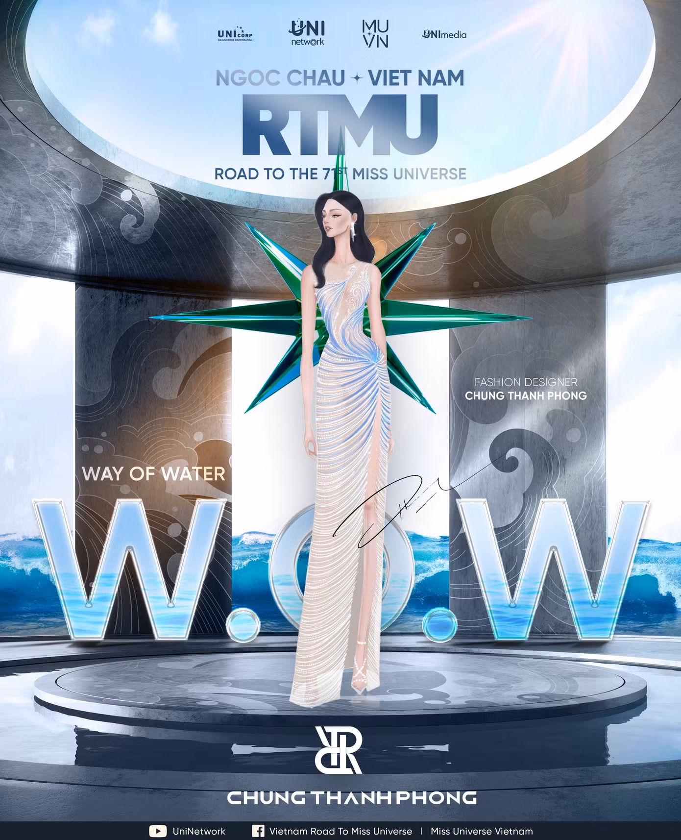 W.o.W - Way Of Water được lấy ý tưởng từ dòng chảy của nước. W.o.W - Way Of Water được lấy ý tưởng từ dòng chảy của nước.