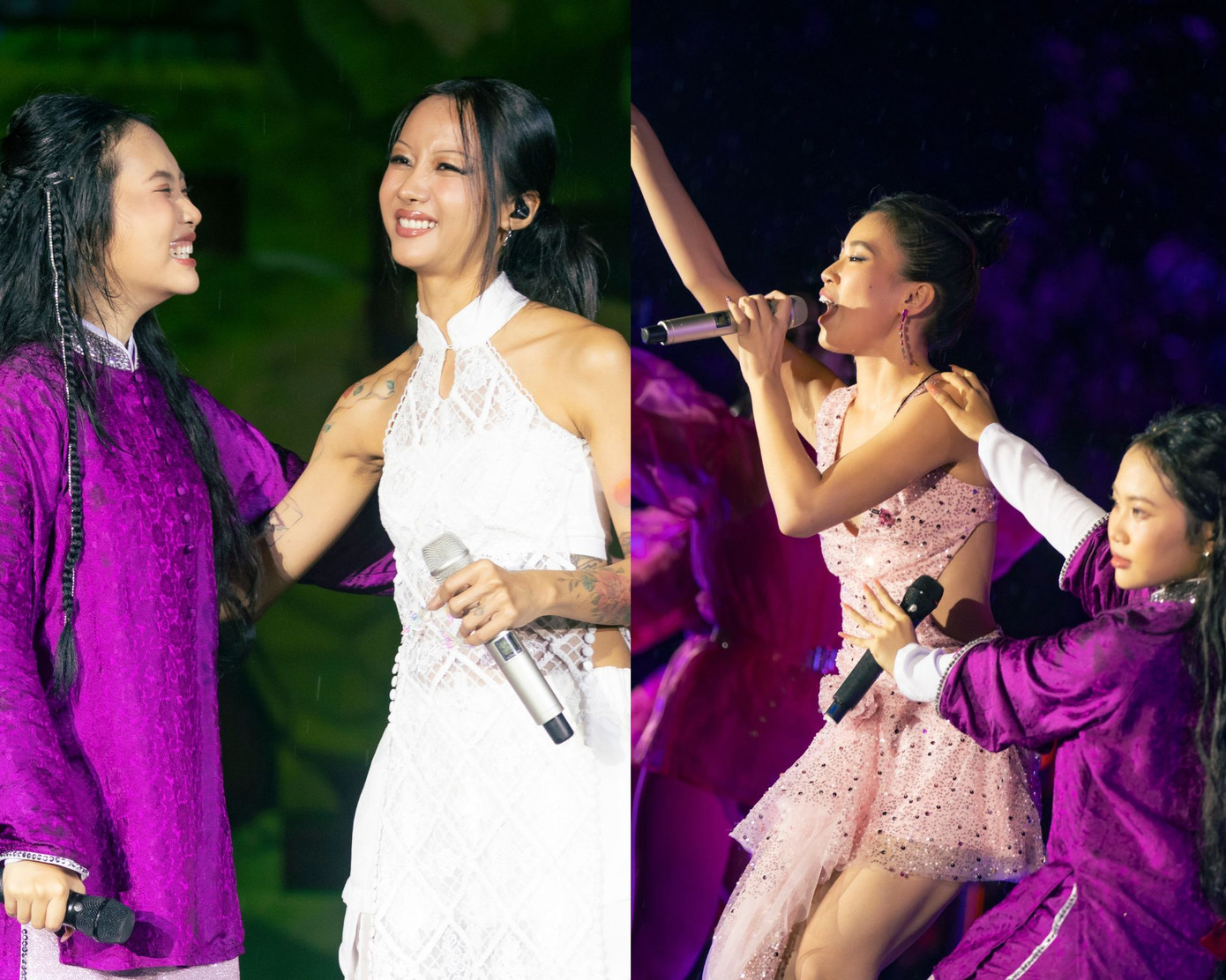 Sự góp giọng của Suboi và Pháo làm buổi biểu diễn thêm phần bùng nổ. Sự góp giọng của Suboi và Pháo làm buổi biểu diễn thêm phần bùng nổ.