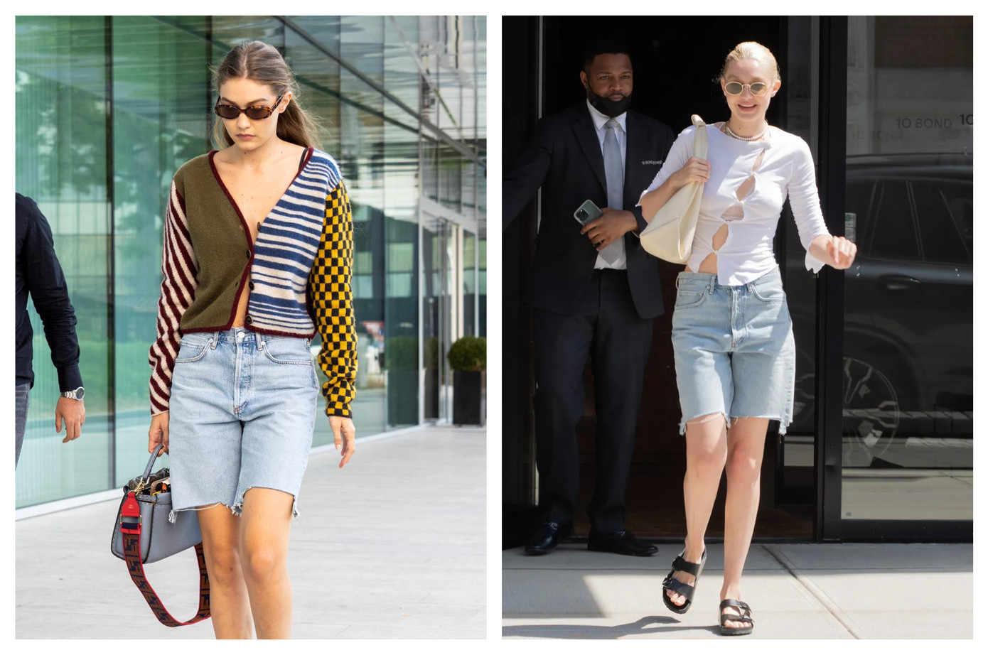 Quần jeans lửng thường được các nàng mẫu diện đi dạo phố, tạo cảm giác thoải mái cho trang phục thường ngày.