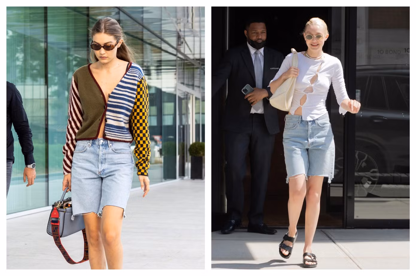 Quần jeans lửng thường được các nàng mẫu diện đi dạo phố, tạo cảm giác thoải mái cho trang phục thường ngày.