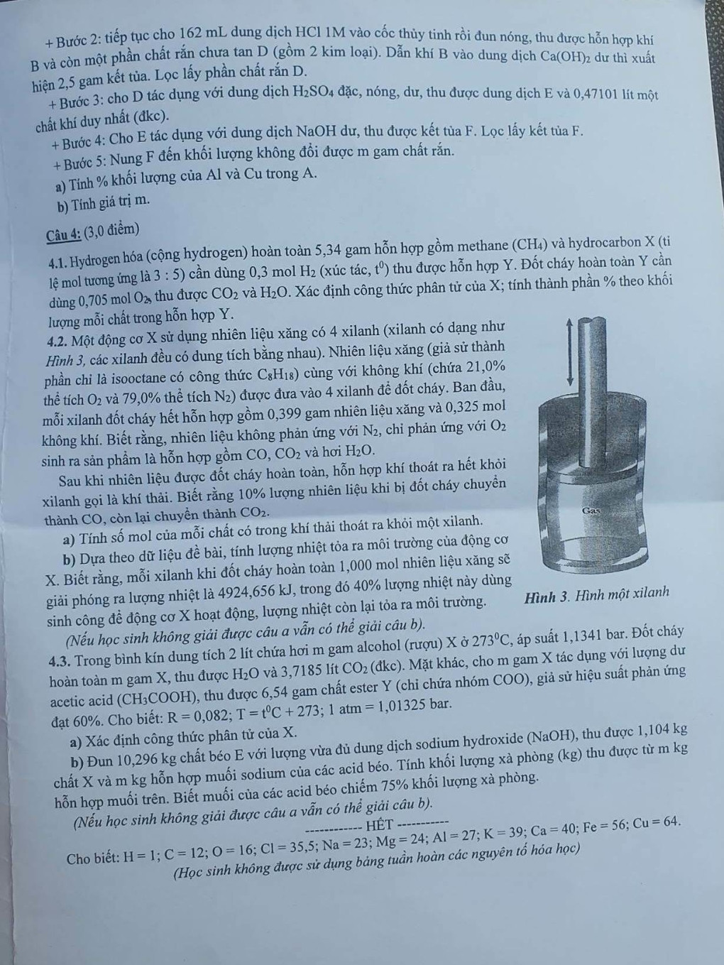 Đề thi môn chuyên Hóa