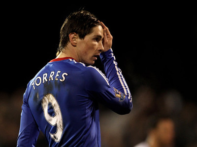 Torres đã tịt ngòi 9 trận khi khoác áo Chelsea