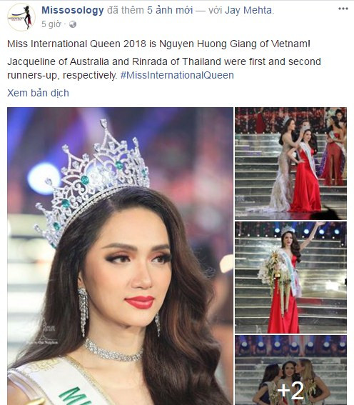 Loạt báo lớn thế giới đưa tin Hương Giang đăng quang HH chuyển giới ảnh 5