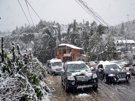 Miền Bắc tiếp tục đón không khí lạnh, không khí lạnh đã khiến Sa Pa có băng tuyết. Ảnh: Báo Lào Cai