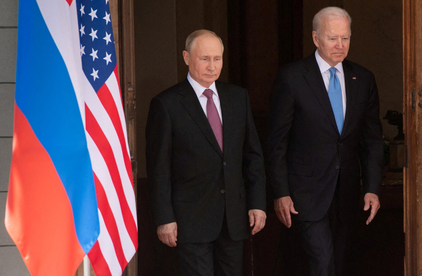 Tổng thống Nga Vladimir Putin và Tổng thống Mỹ Joe Biden. Ảnh: Reuters Tổng thống Nga Vladimir Putin và Tổng thống Mỹ Joe Biden. Ảnh: Reuters