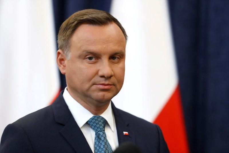 Tổng thống Ba Lan Andrzej Duda. Ảnh: Reuters Tổng thống Ba Lan Andrzej Duda. Ảnh: Reuters