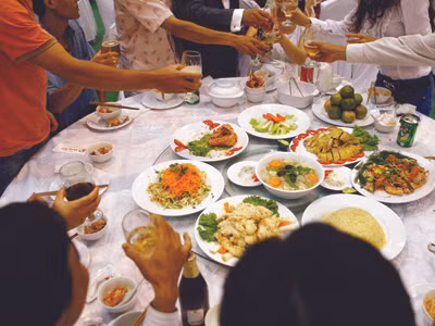 Cỗ cưới Ảnh minh họa: Hồng Vĩnh