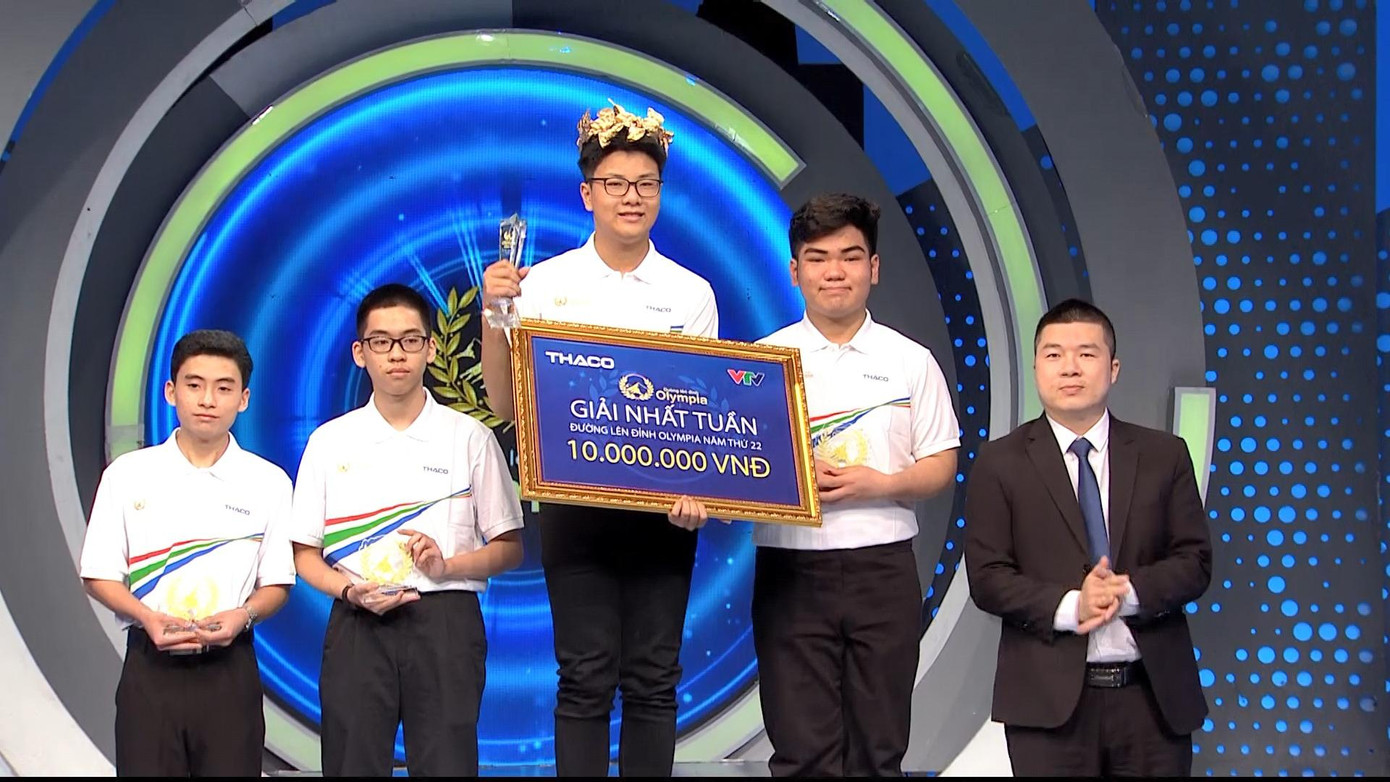 Phùng Gia Huy giành vòng nguyệt quế trận thi tuần với số điểm kỷ lục 350. Ảnh: FBCT Phùng Gia Huy giành vòng nguyệt quế trận thi tuần với số điểm kỷ lục 350. Ảnh: FBCT