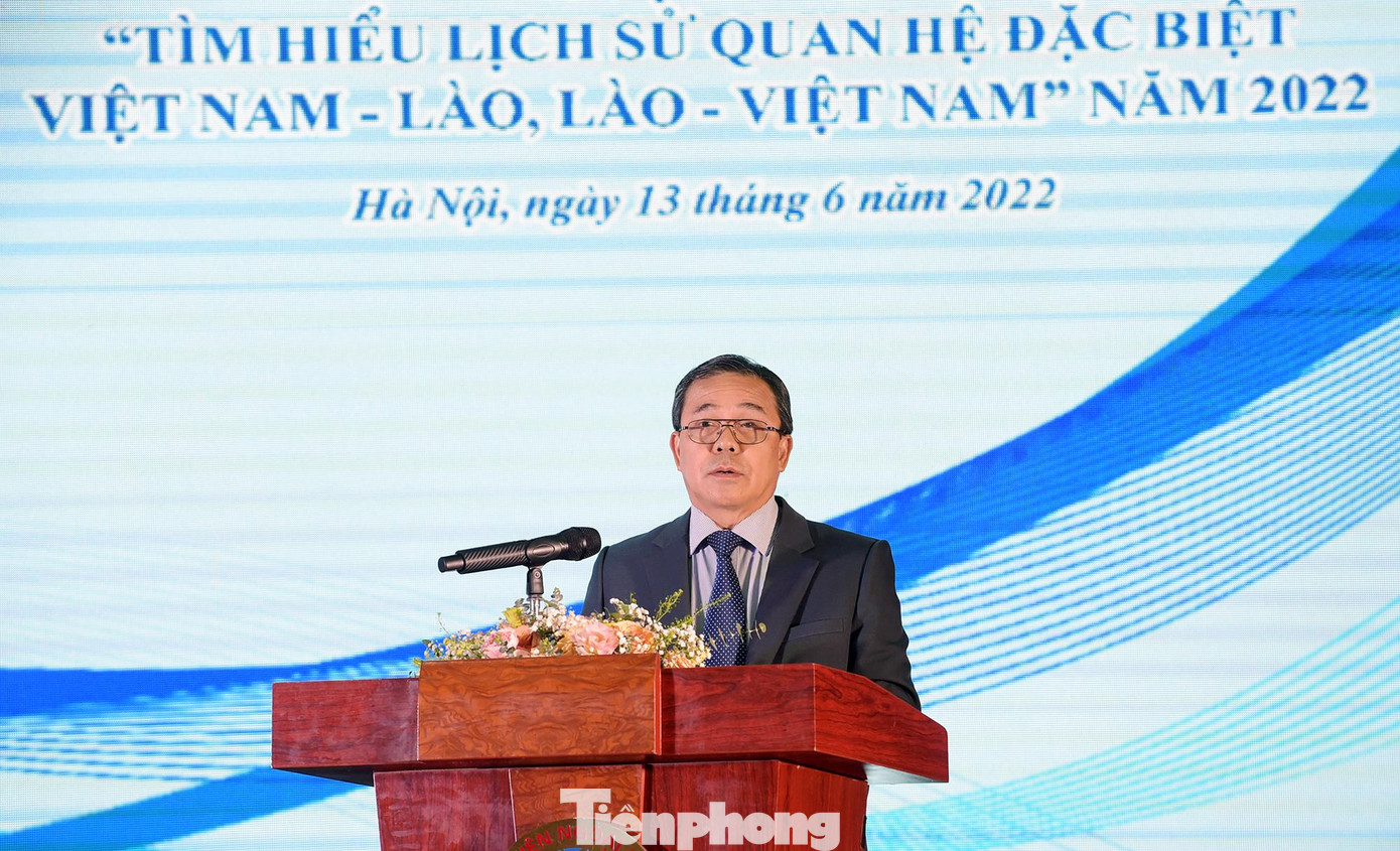 Ông Sengphet Houngboungnuang phát biểu tại lễ phát động. Ảnh: Xuân Tùng Ông Sengphet Houngboungnuang phát biểu tại lễ phát động. Ảnh: Xuân Tùng