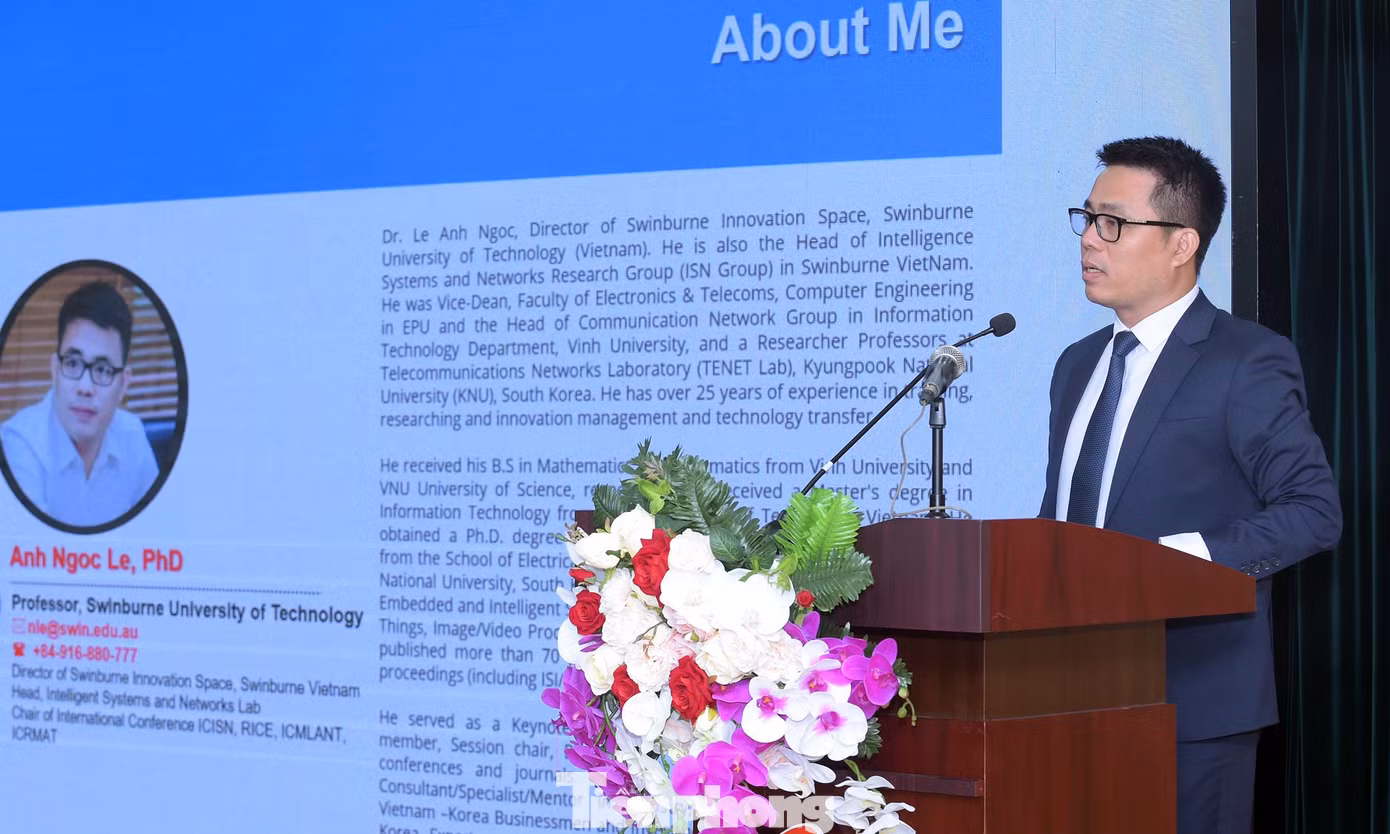 TS. Lê Anh Ngọc trao đổi tại hội nghị. Ảnh: Xuân Tùng TS. Lê Anh Ngọc trao đổi tại hội nghị. Ảnh: Xuân Tùng