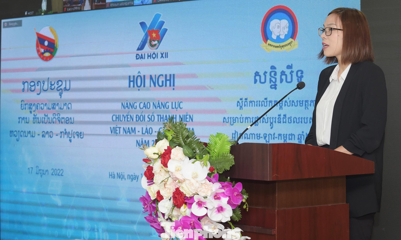 Chị Trần Hoài Minh phát biểu khai mạc Hội nghị. Ảnh: Xuân Tùng Chị Trần Hoài Minh phát biểu khai mạc Hội nghị. Ảnh: Xuân Tùng