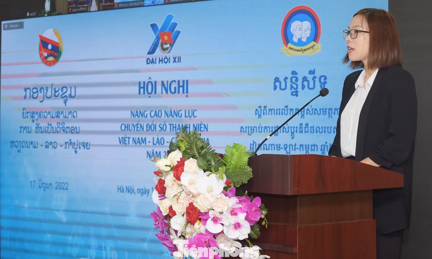 Chị Trần Hoài Minh phát biểu khai mạc Hội nghị. Ảnh: Xuân Tùng Chị Trần Hoài Minh phát biểu khai mạc Hội nghị. Ảnh: Xuân Tùng