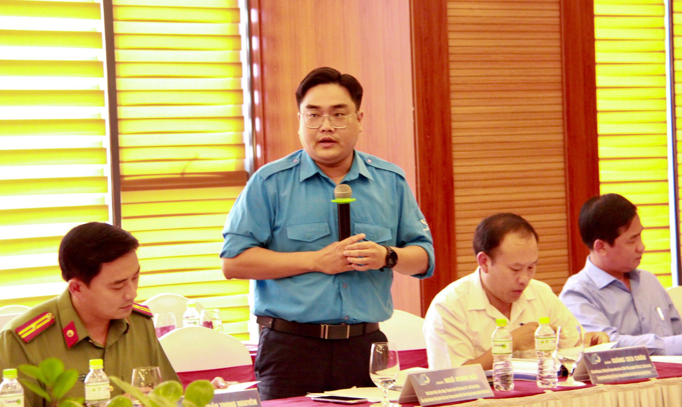 Anh Ngô Minh Hải phát biểu góp ý tại Hội nghị. Anh Ngô Minh Hải phát biểu góp ý tại Hội nghị.