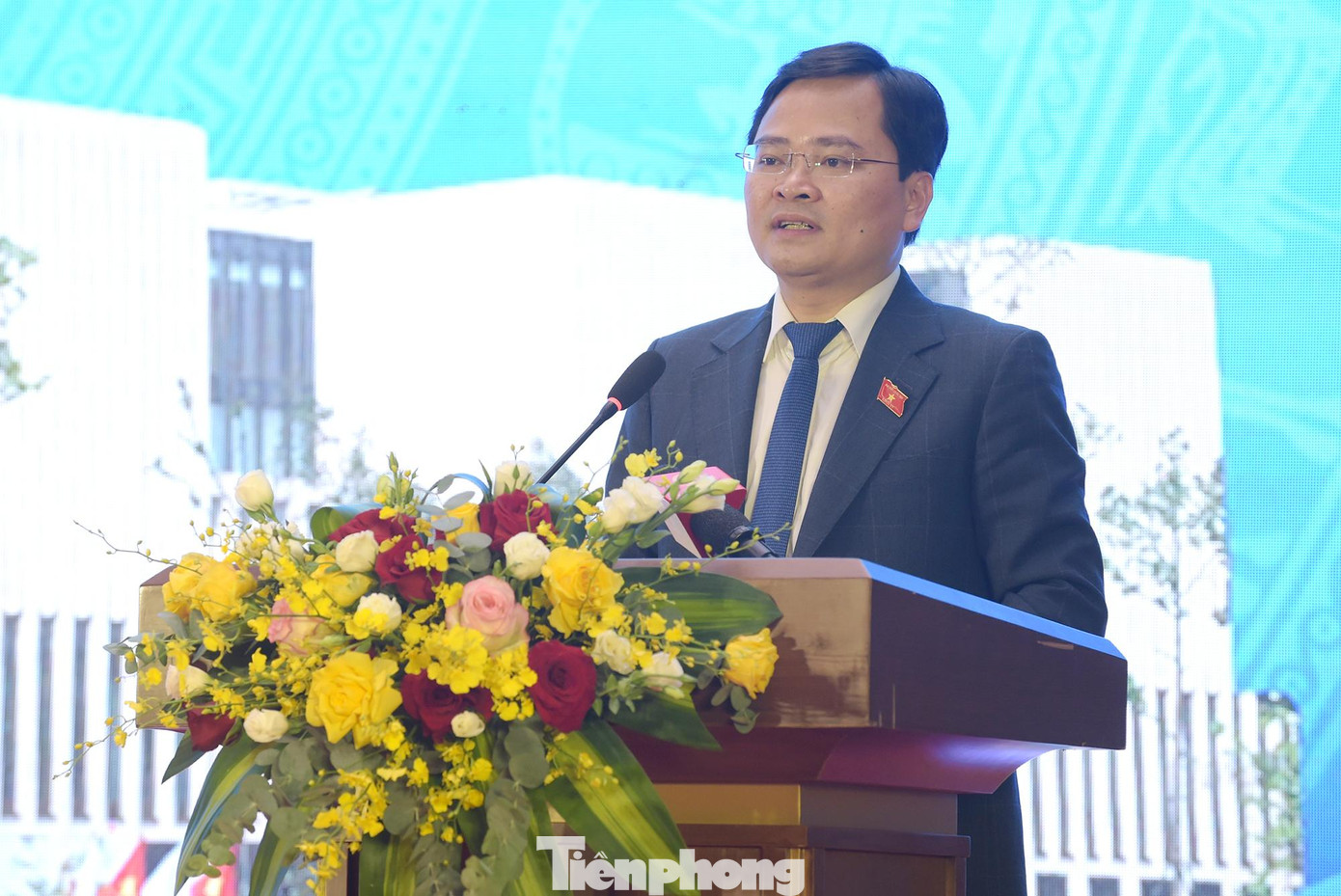 Anh Nguyễn Anh Tuấn, Bí thư thứ nhất T.Ư Đoàn, Chủ tịch Nhóm đại biểu Quốc hội trẻ khóa XV phát biểu đáp từ. Ảnh: Xuân Tùng Anh Nguyễn Anh Tuấn, Bí thư thứ nhất T.Ư Đoàn, Chủ tịch Nhóm đại biểu Quốc hội trẻ khóa XV phát biểu đáp từ. Ảnh: Xuân Tùng