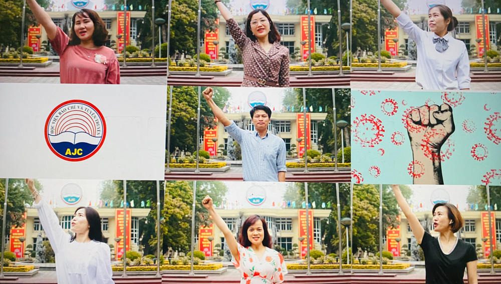 Giảng viên trường Báo thành ca sĩ trong MV ca nhạc 'AJC thời Cô Vy' ảnh 4