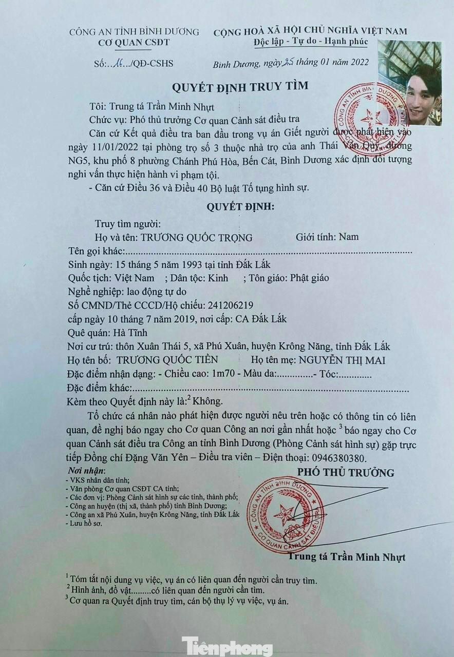 Công an truy tìm đối tượng Công an truy tìm đối tượng