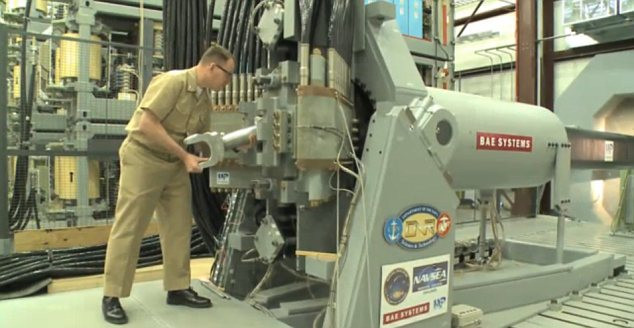 Hải quân Mỹ đang sẵn sàng cho siêu pháo được thử nghiệm. 