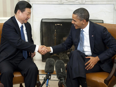 Tổng thống Mỹ Barack Obama gặp gỡ ông Tập Cận Bình (trái) khi ông Tập là Phó Chủ tịch Trung Quốc. Ảnh: Getty Images. Tổng thống Mỹ Barack Obama gặp gỡ ông Tập Cận Bình (trái) khi ông Tập là Phó Chủ tịch Trung Quốc. Ảnh: Getty Images