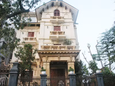 Biệt thự của gia đình ông Trần Quang Vũ đang được hoàn thiện ở số 2 lô 8A đường Lê Hồng Phong, Hải Phòng Ảnh: Lam Khê