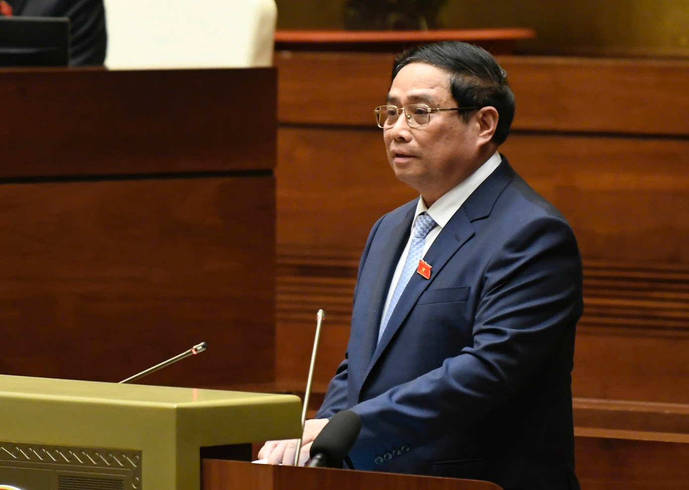 Thủ tướng Phạm Minh Chính trả lời chất vấn của đại biểu Quốc hội. Ảnh: Như Ý Thủ tướng Phạm Minh Chính trả lời chất vấn của đại biểu Quốc hội. Ảnh: Như Ý