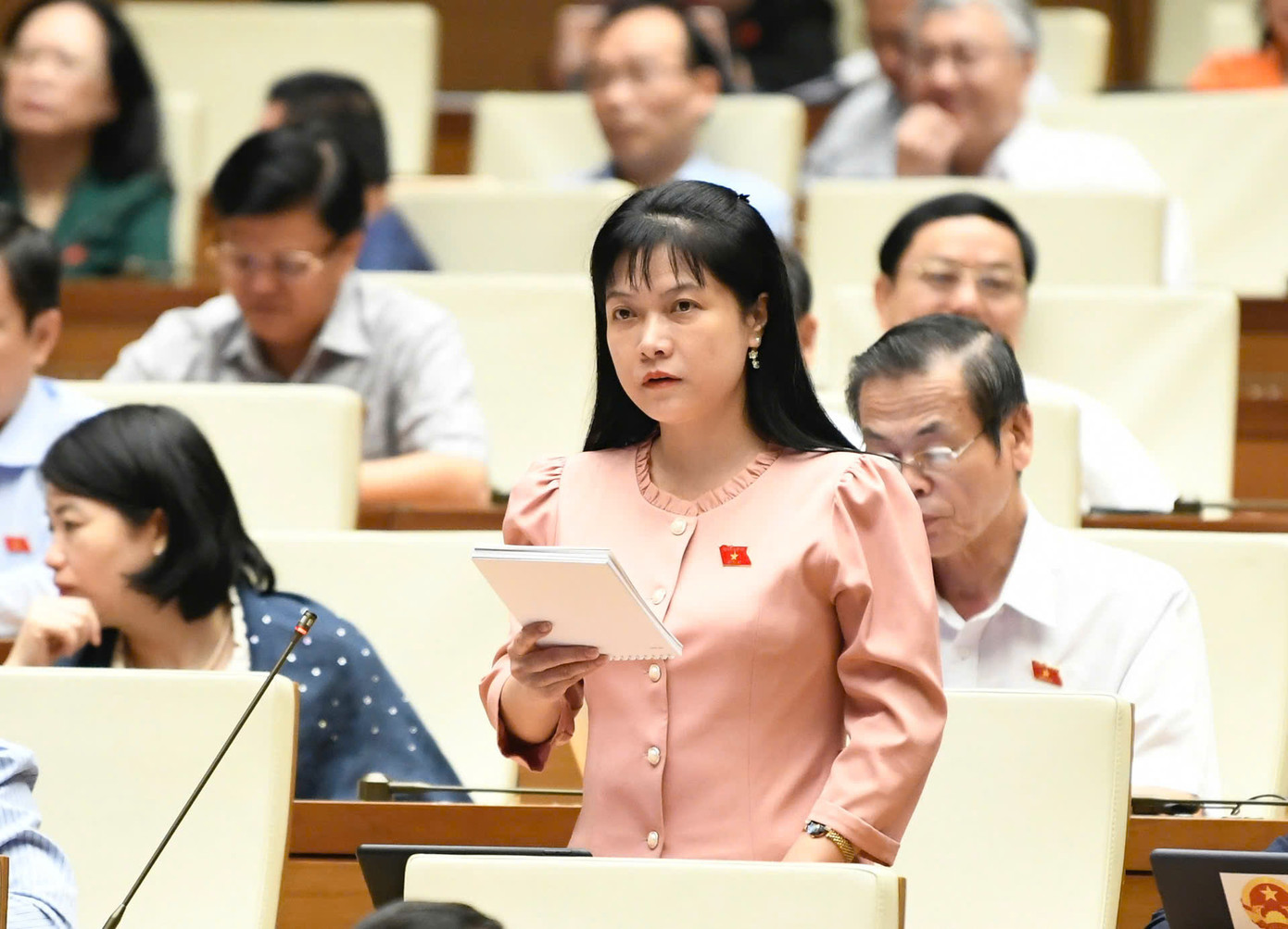 Đại biểu Tạ Thị Yên (đoàn Điện Biên). Ảnh: Như Ý Đại biểu Tạ Thị Yên (đoàn Điện Biên). Ảnh: Như Ý