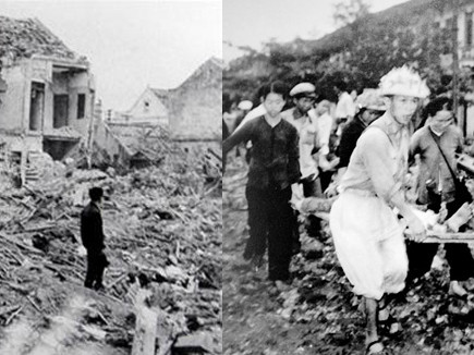 Phố Khâm Thiên đổ nát sau đêm 26-12-1972 