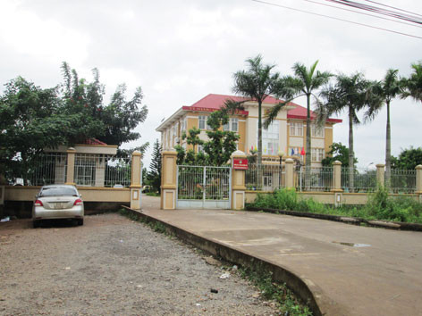 Trụ sở trạm Kiểm soát giao thông Suối Tre nơi xảy ra vụ nổ súng